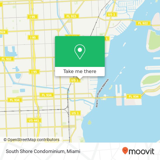 Mapa de South Shore Condominium