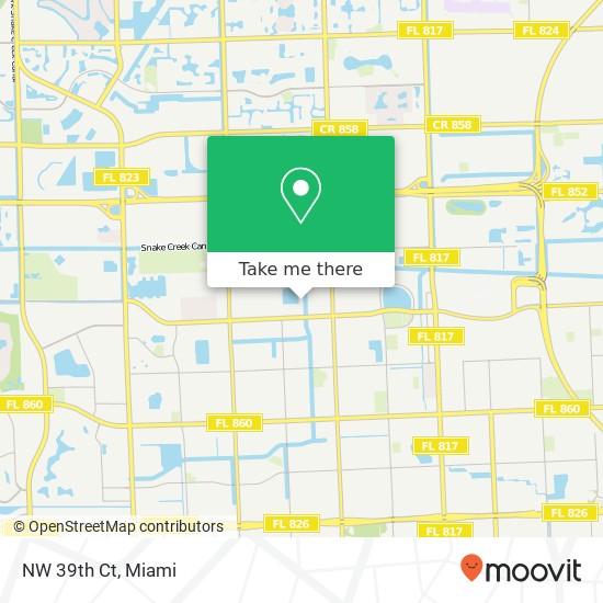 Mapa de NW 39th Ct