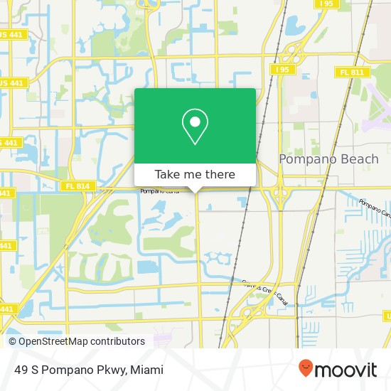 49 S Pompano Pkwy map