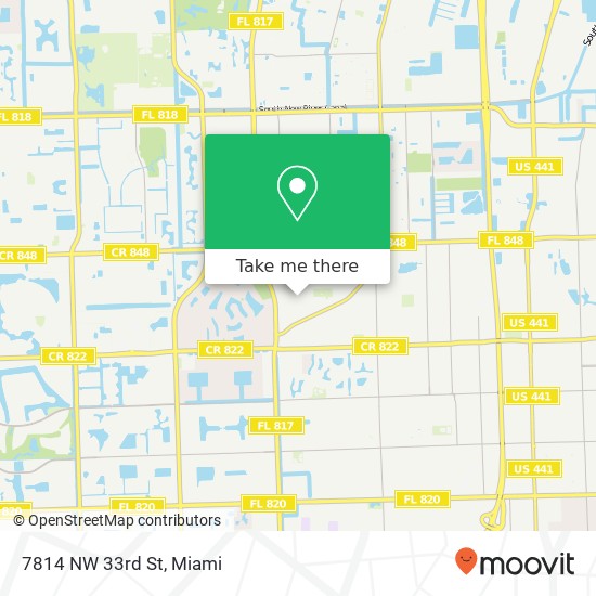 7814 NW 33rd St map