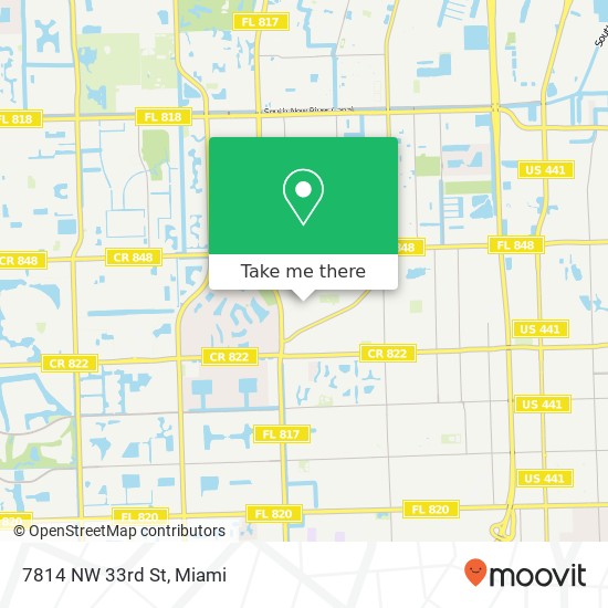 Mapa de 7814 NW 33rd St