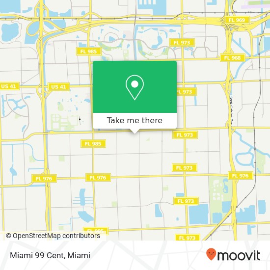 Mapa de Miami 99 Cent