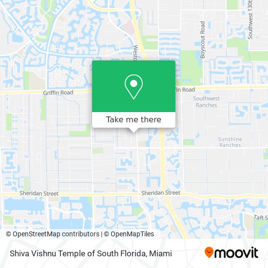 Mapa de Shiva Vishnu Temple of South Florida