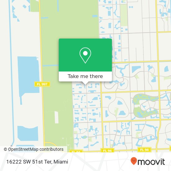 16222 SW 51st Ter map