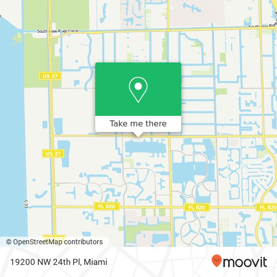 Mapa de 19200 NW 24th Pl