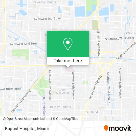 Mapa de Baptist Hospital