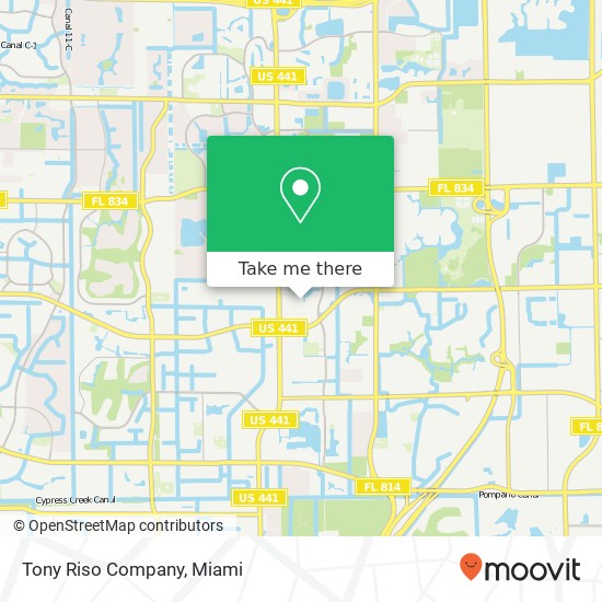 Mapa de Tony Riso Company