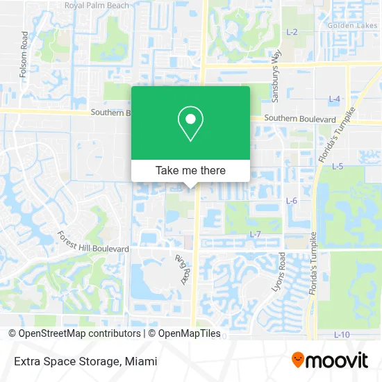 Extra Space Storage map