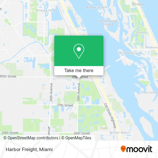 Harbor Freight map