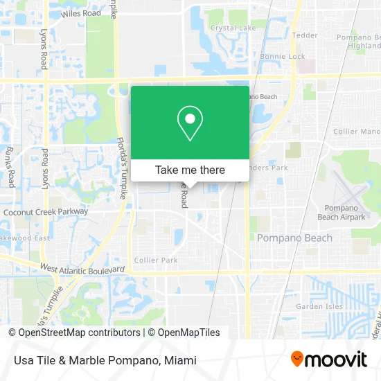 Usa Tile & Marble Pompano map
