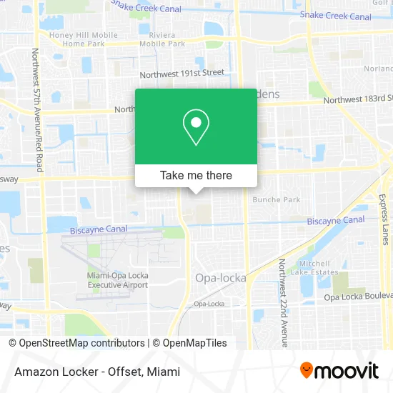 Amazon Locker - Offset map