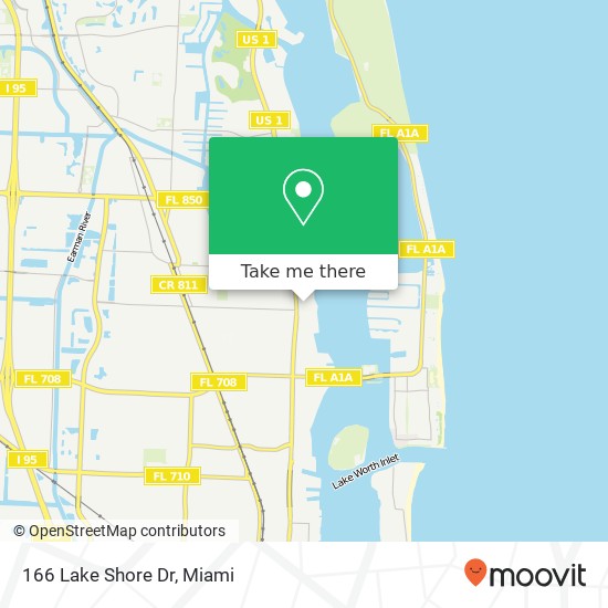 Mapa de 166 Lake Shore Dr