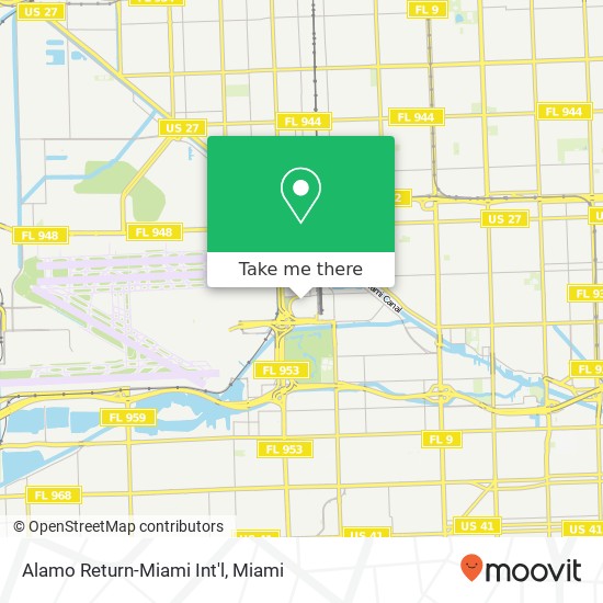 Alamo Return-Miami Int'l map
