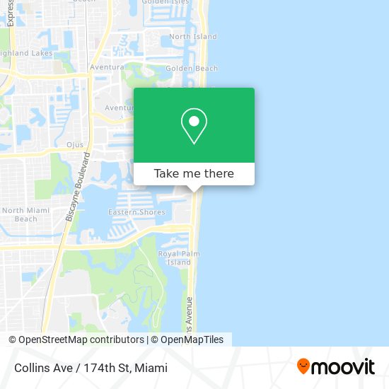 Collins Ave / 174th St map