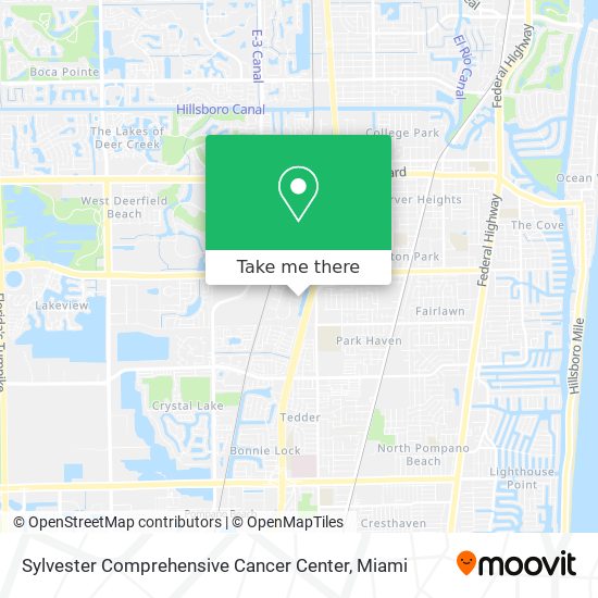 Mapa de Sylvester Comprehensive Cancer Center