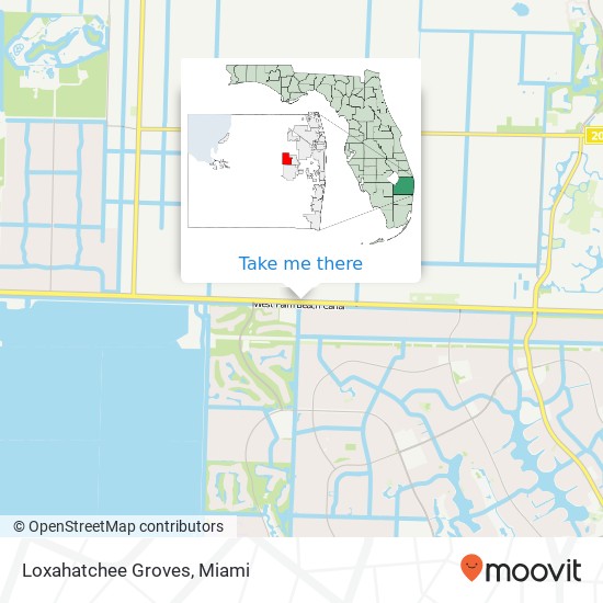 Mapa de Loxahatchee Groves