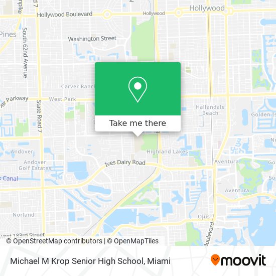 Mapa de Michael M Krop Senior High School