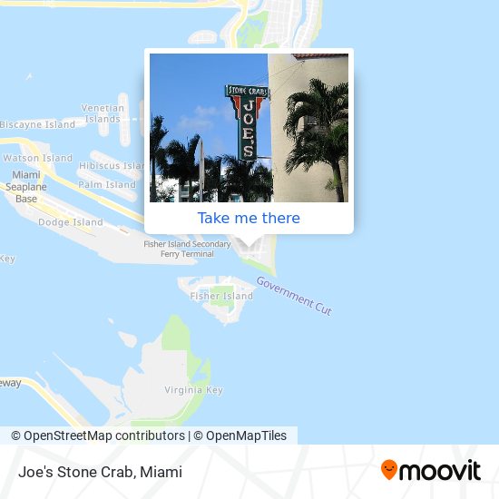 Mapa de Joe's Stone Crab