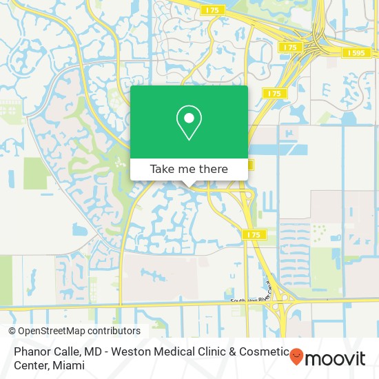Mapa de Phanor Calle, MD - Weston Medical Clinic & Cosmetic Center
