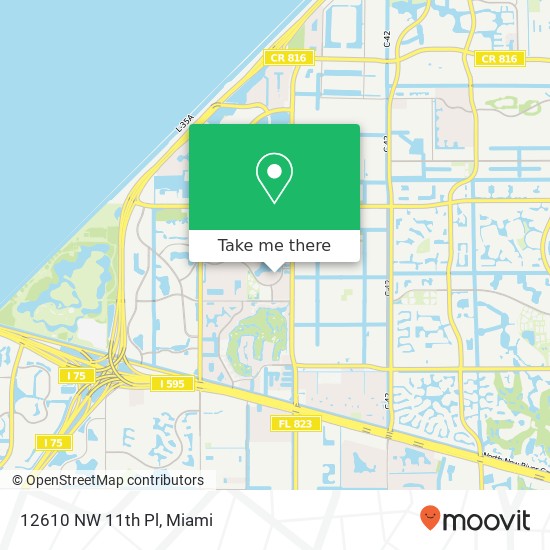 12610 NW 11th Pl map