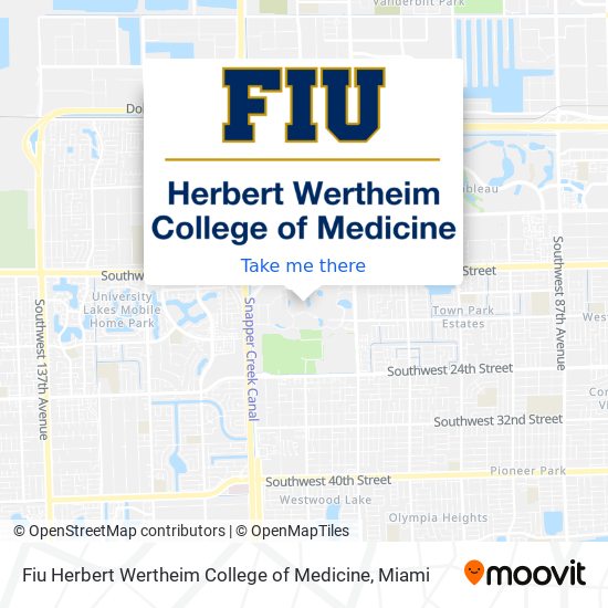 Fiu Herbert Wertheim College of Medicine map
