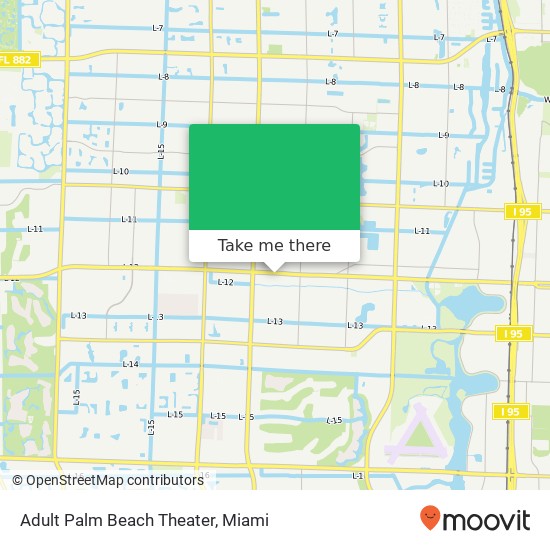 Adult Palm Beach Theater map