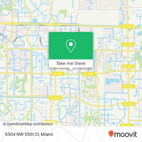 8504 NW 35th Ct map