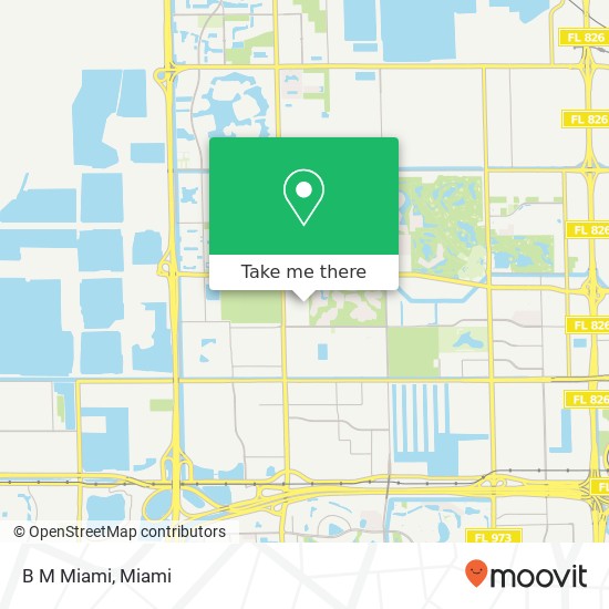 B M Miami map