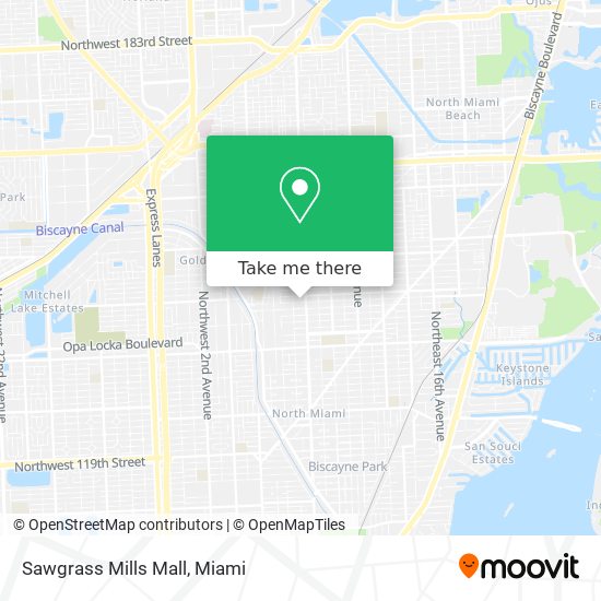 Mapa de Sawgrass Mills Mall