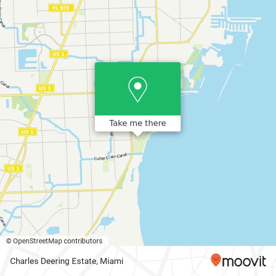 Charles Deering Estate map