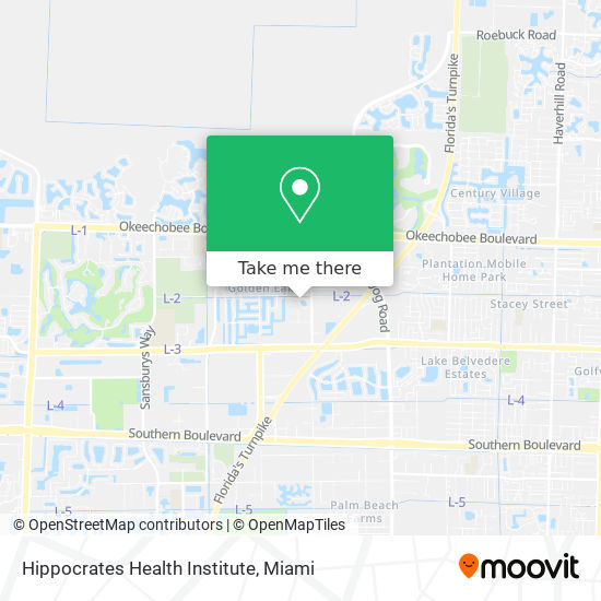 Mapa de Hippocrates Health Institute