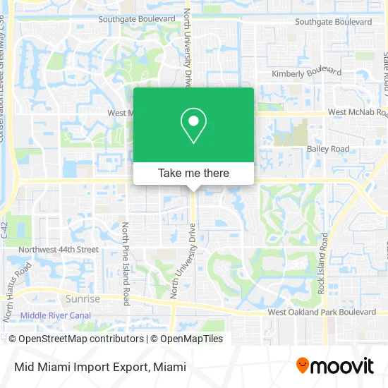 Mid Miami Import Export map