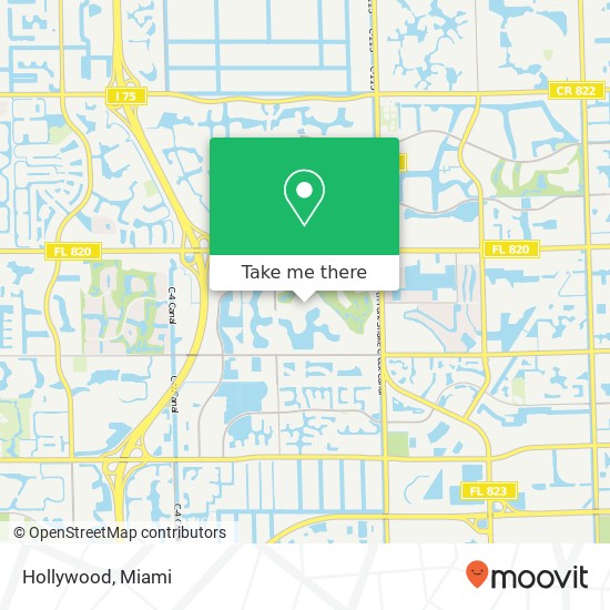 Hollywood map