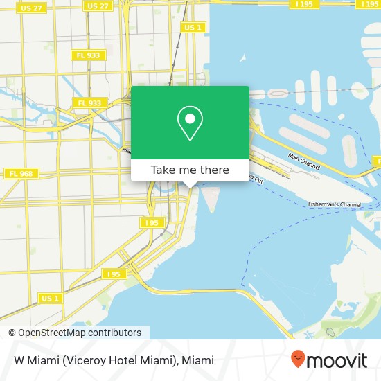 W Miami (Viceroy Hotel Miami) map