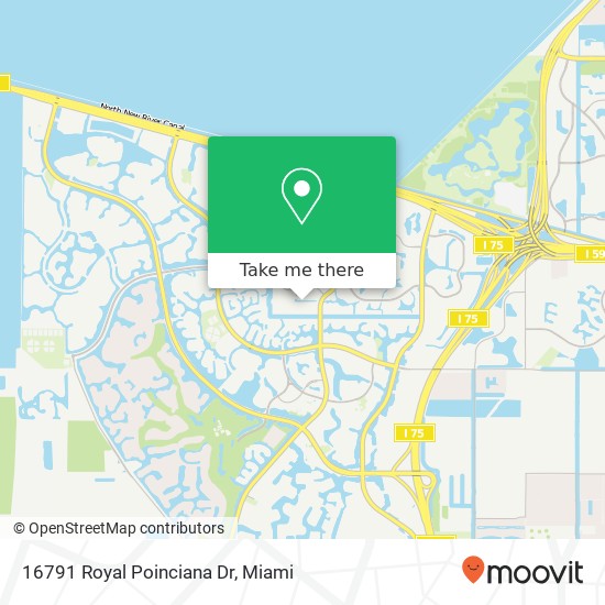 Mapa de 16791 Royal Poinciana Dr