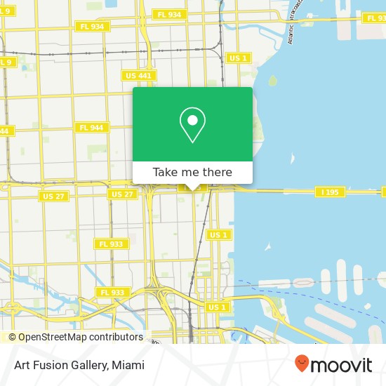 Art Fusion Gallery map