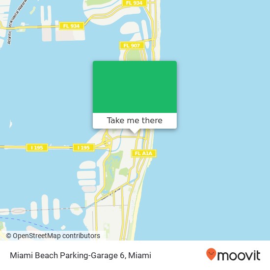 Miami Beach Parking-Garage 6 map