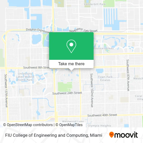 FIU College of Engineering and Computing map