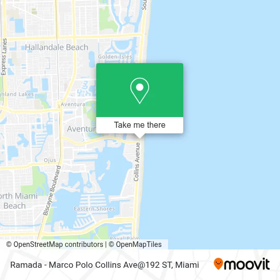 Ramada - Marco Polo Collins Ave@192 ST map
