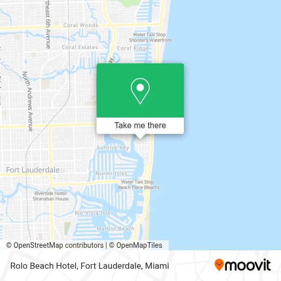 Rolo Beach Hotel, Fort Lauderdale map