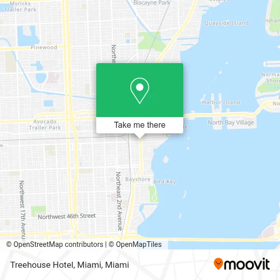 Treehouse Hotel, Miami map