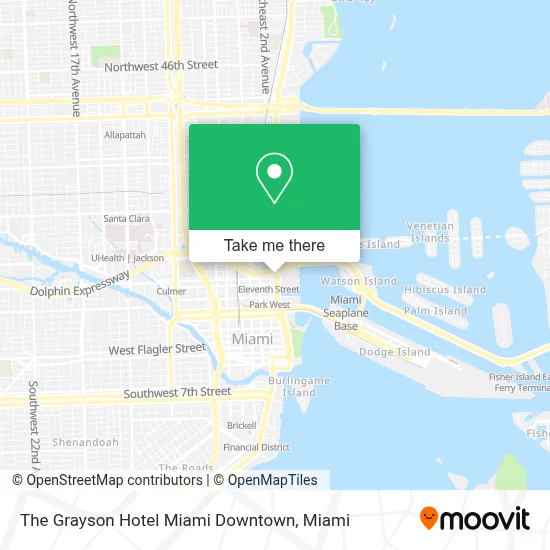 The Grayson Hotel Miami Downtown map