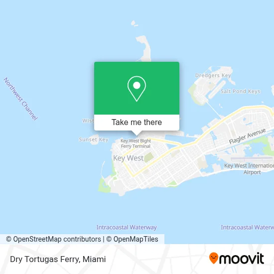Dry Tortugas Ferry map
