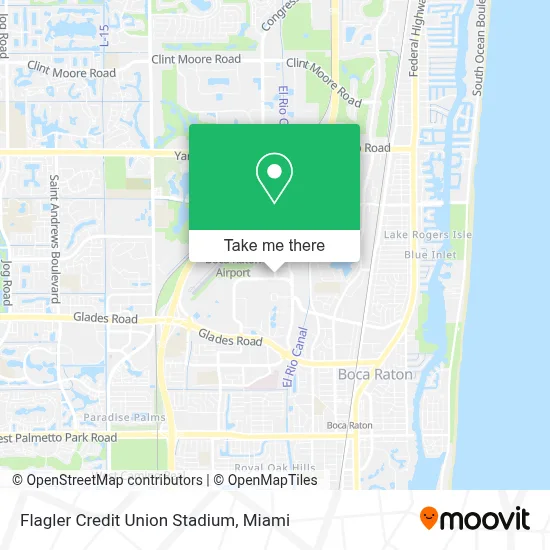 Flagler Credit Union Stadium map