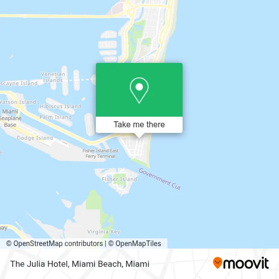 The Julia Hotel, Miami Beach map