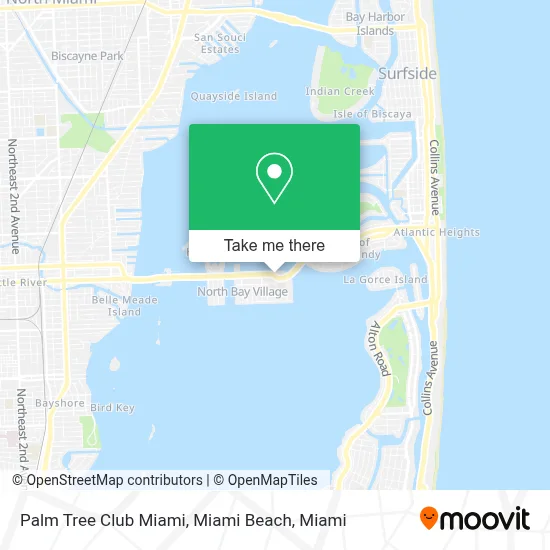 Palm Tree Club Miami, Miami Beach map