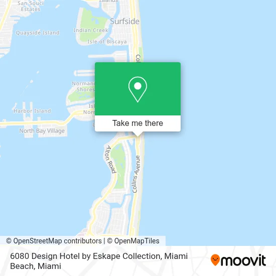 6080 Design Hotel by Eskape Collection, Miami Beach map