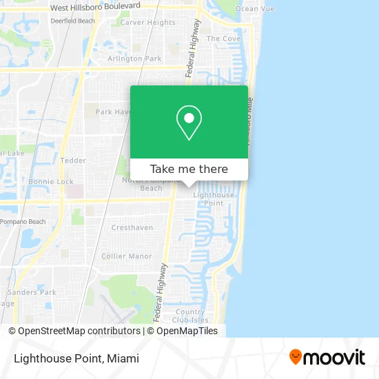 Lighthouse Point map