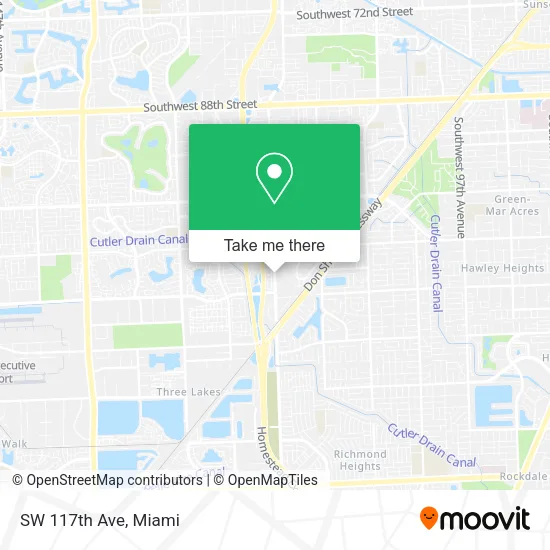 Mapa de SW 117th Ave