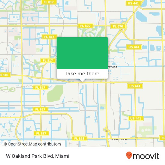 W Oakland Park Blvd map